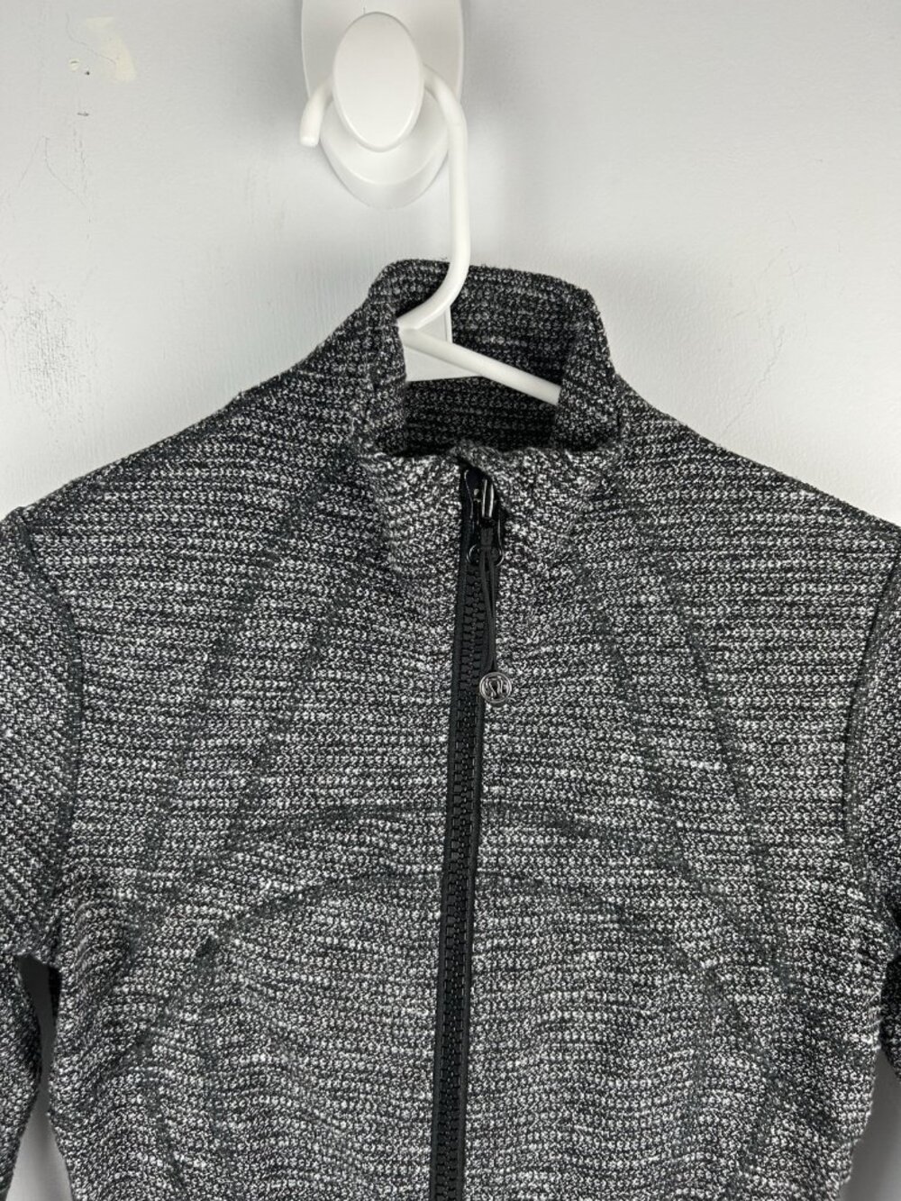 Lululemon Define Jacket Heathered Black White Full Zip Size 2 - Picture 5 of 9